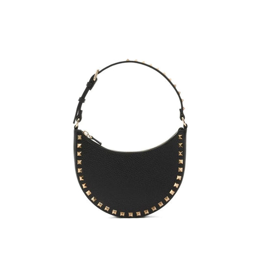 Black Calfskin Shoulder Bag