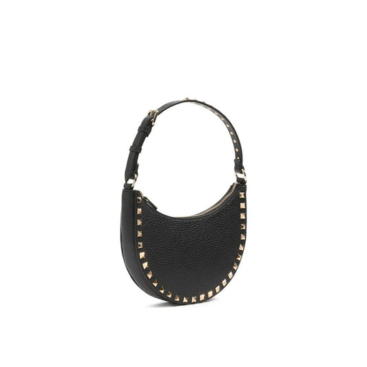 Black Calfskin Shoulder Bag