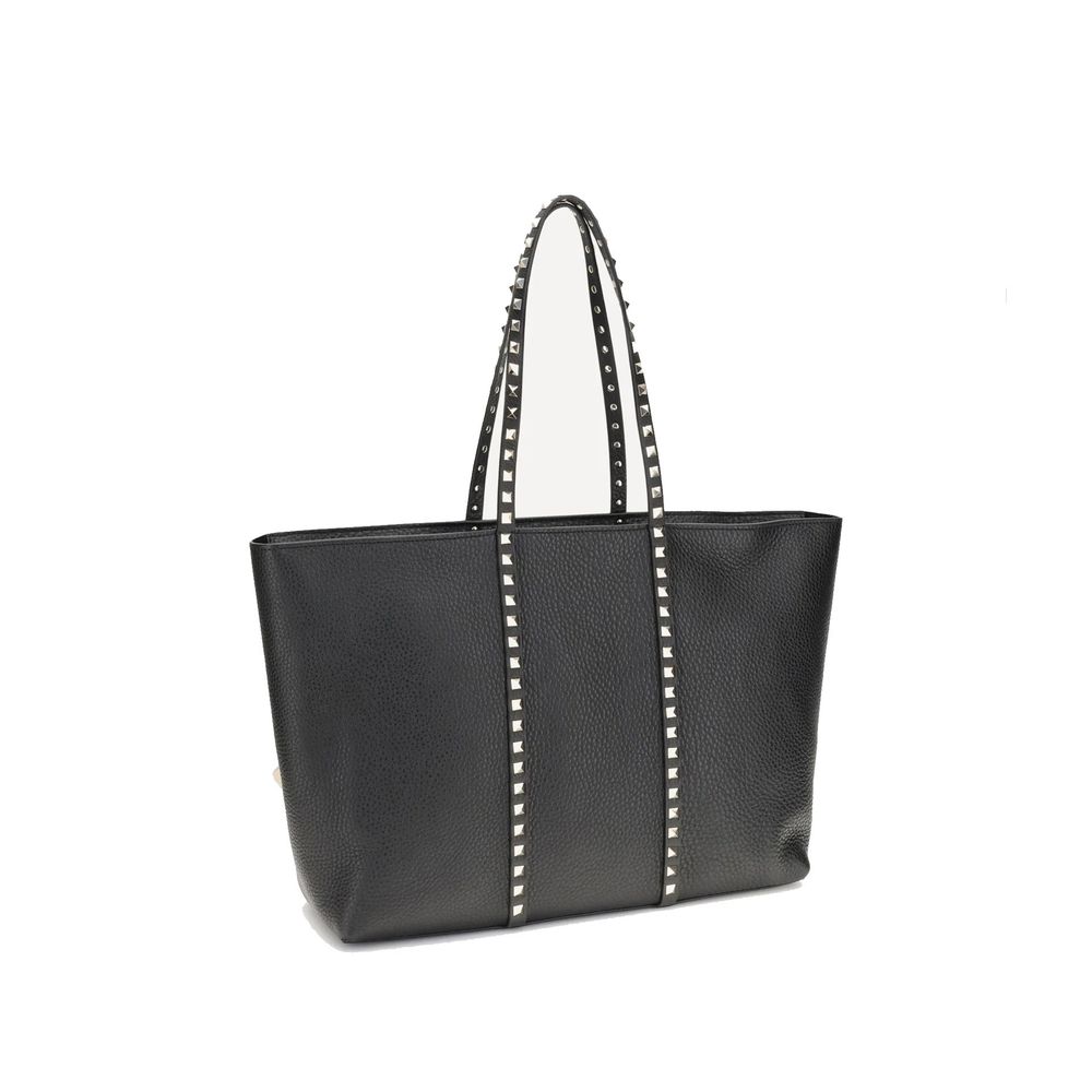 Black Calfskin Tote Bag