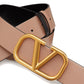 Beige Leather Regular Belt