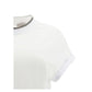 White Elastane T-Shirt