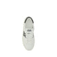 White Calf Leather Bos Taurus Low Top Sneakers