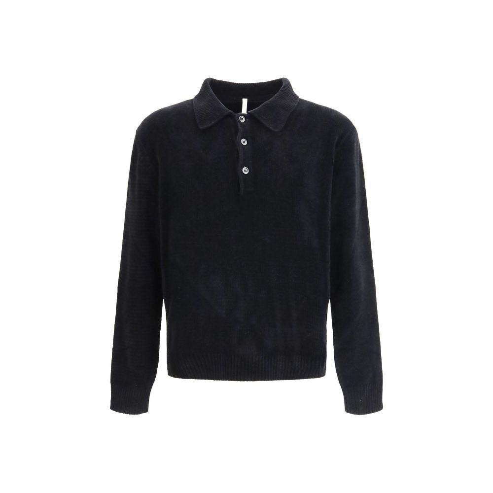Black Cotton Polo Shirt