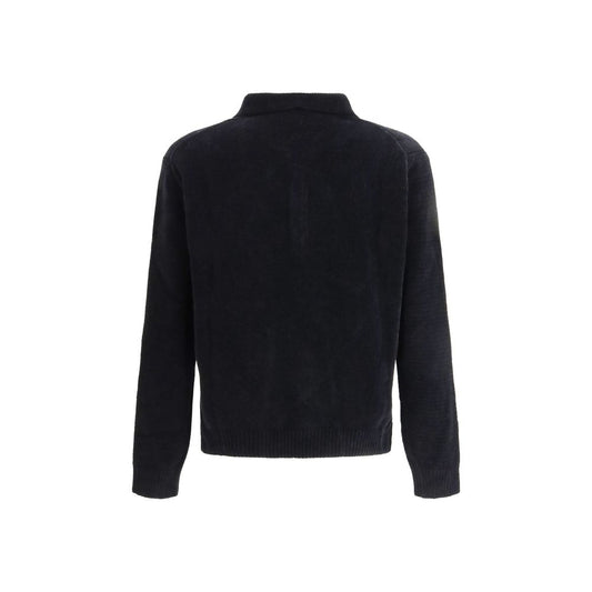 Black Cotton Polo Shirt