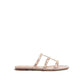 Multicolor Calfskin Strap-On Sandals