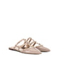 Beige Calfskin Ballet Flats