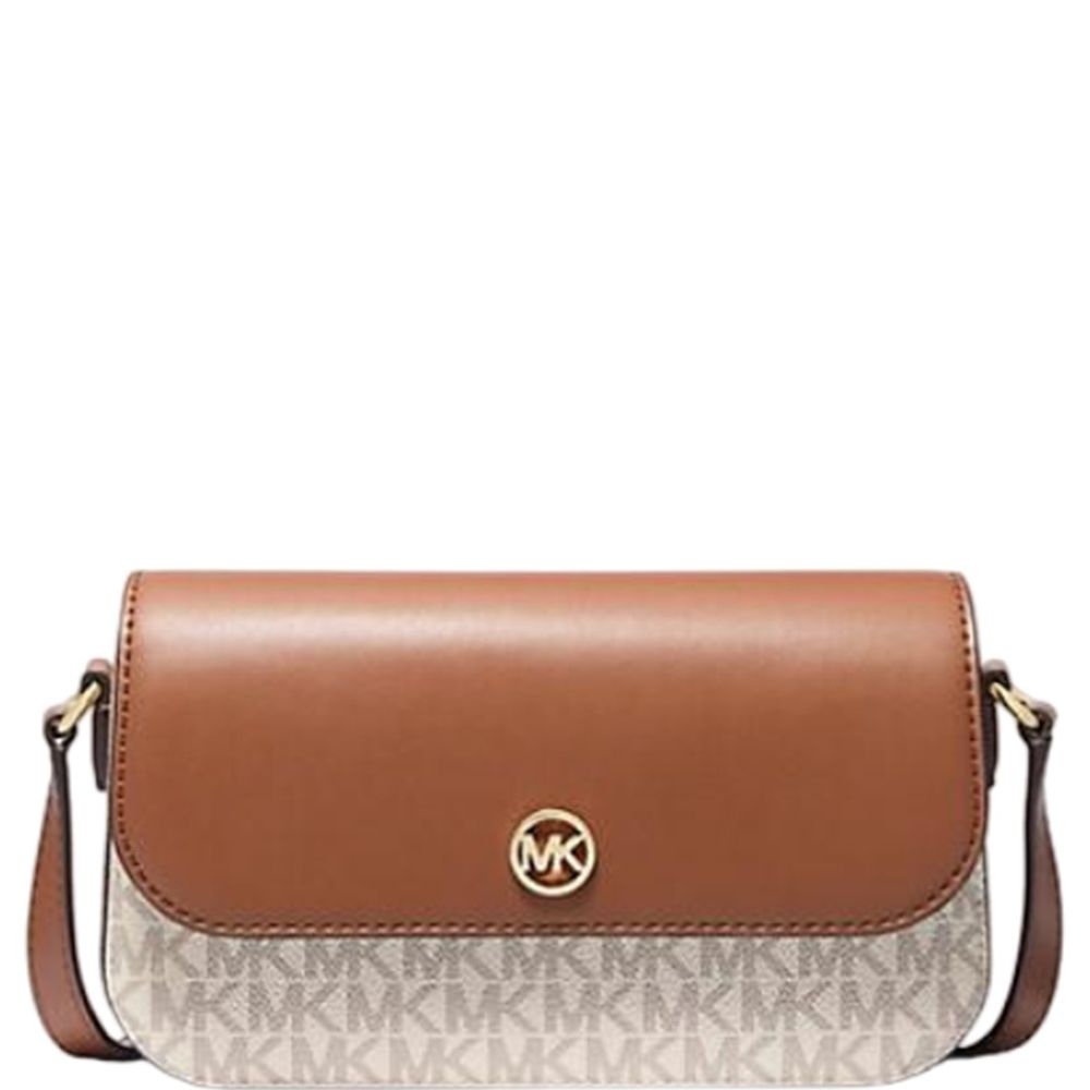 Beige Leather Crossbody Bag