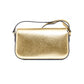 Gold Leather Crossbody Bag
