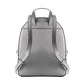 Gray Leather Backpack