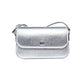 Gray Leather Shoulder Bag