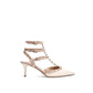 Bicolor Calfskin Platform Pumps
