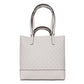White Leather Tote Bag