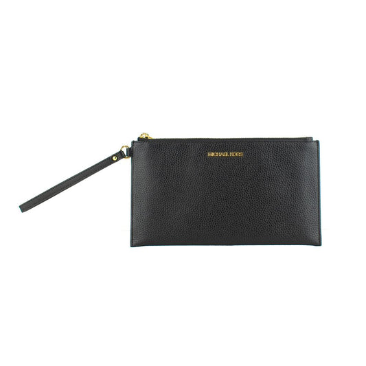 Black Leather Clutch Bag
