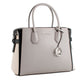 Gray Leather Handbag