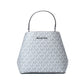 Gray Canvas Handbag