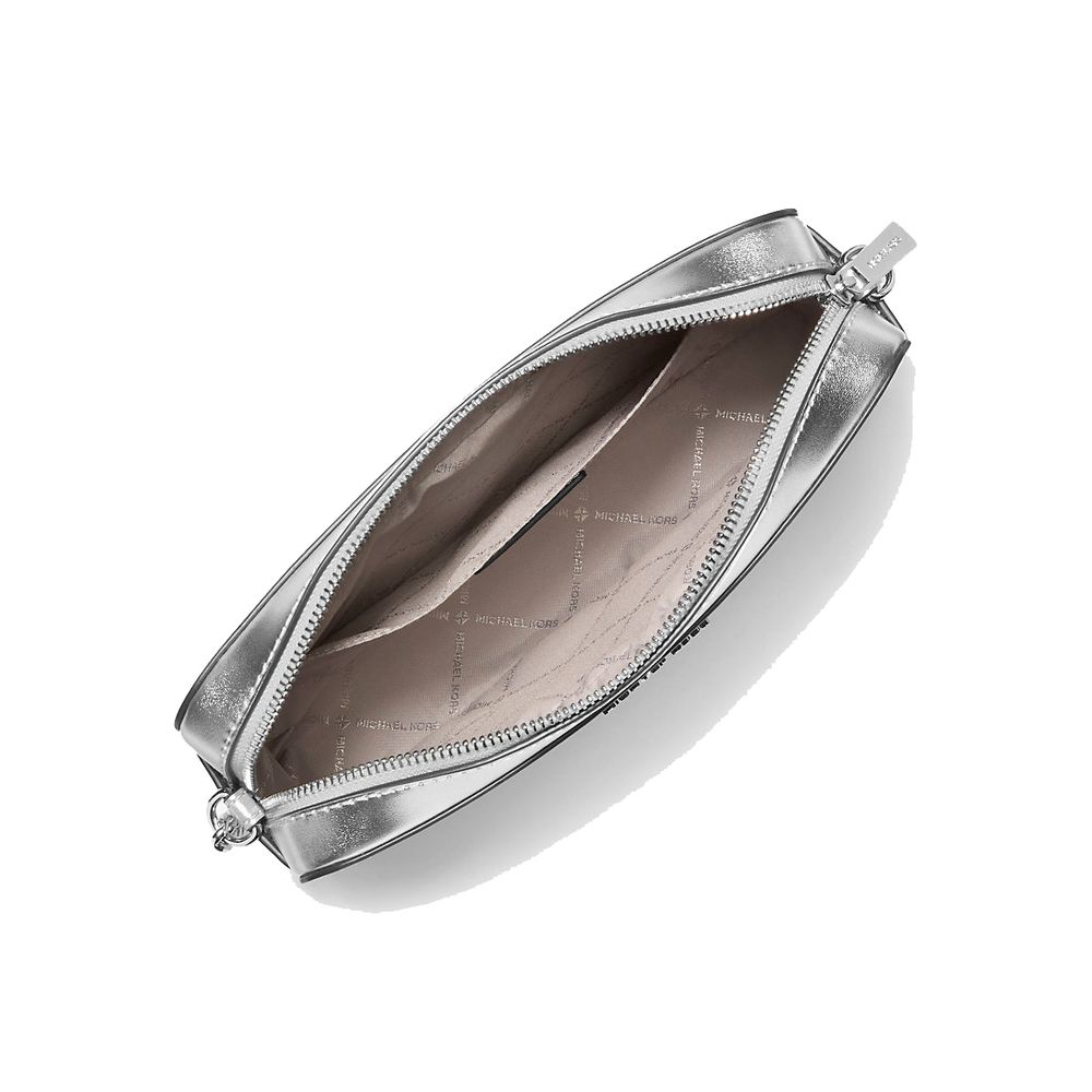 Gray Canvas Crossbody Bag