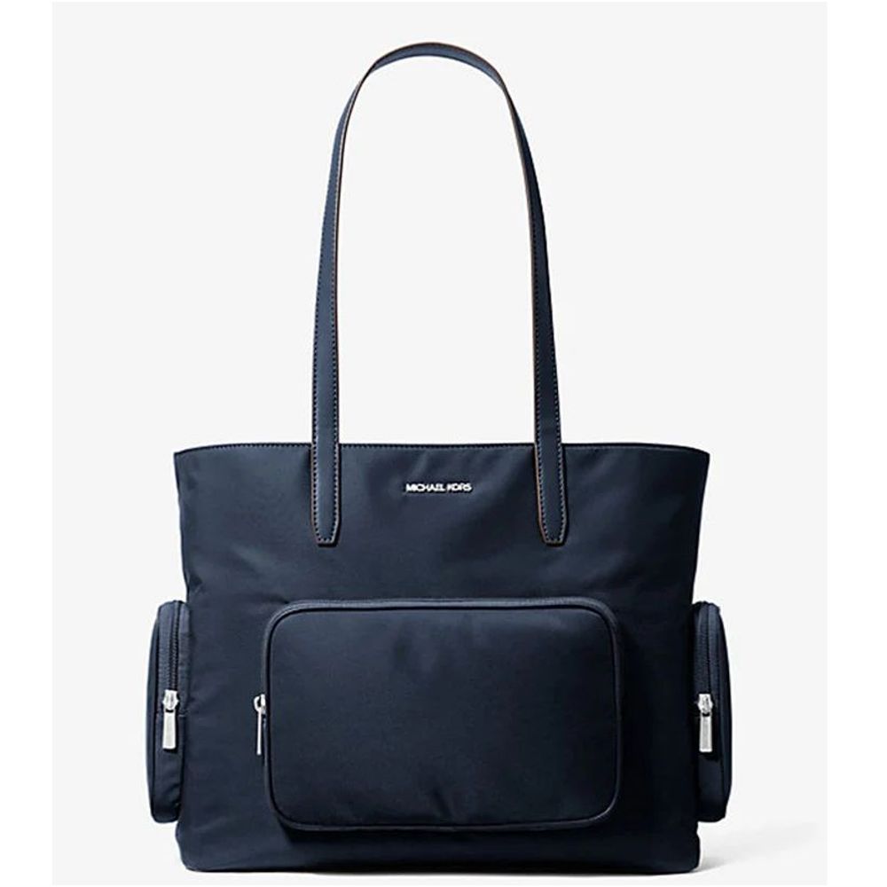 Blue Nylon Tote Bag