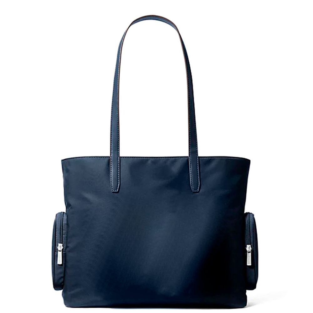 Blue Nylon Tote Bag