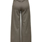 Beige Elastane Casual Pants