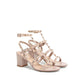 Beige Calfskin Strap-On Sandals