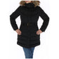 Black Polyester Coat