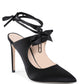 Black Silk Or Polyester High Heel Pumps