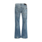 Light Blue Cotton Bootcut Jeans