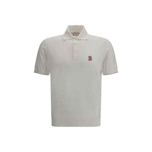 White Cotton Polo Shirt