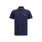 Blue Cotton Polo Shirt