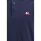Blue Cotton Polo Shirt