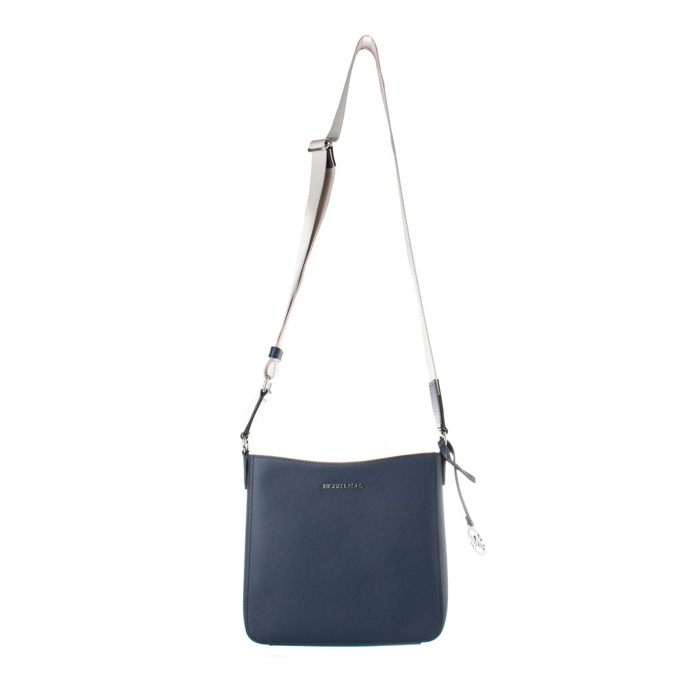 Blue Canvas Crossbody Bag