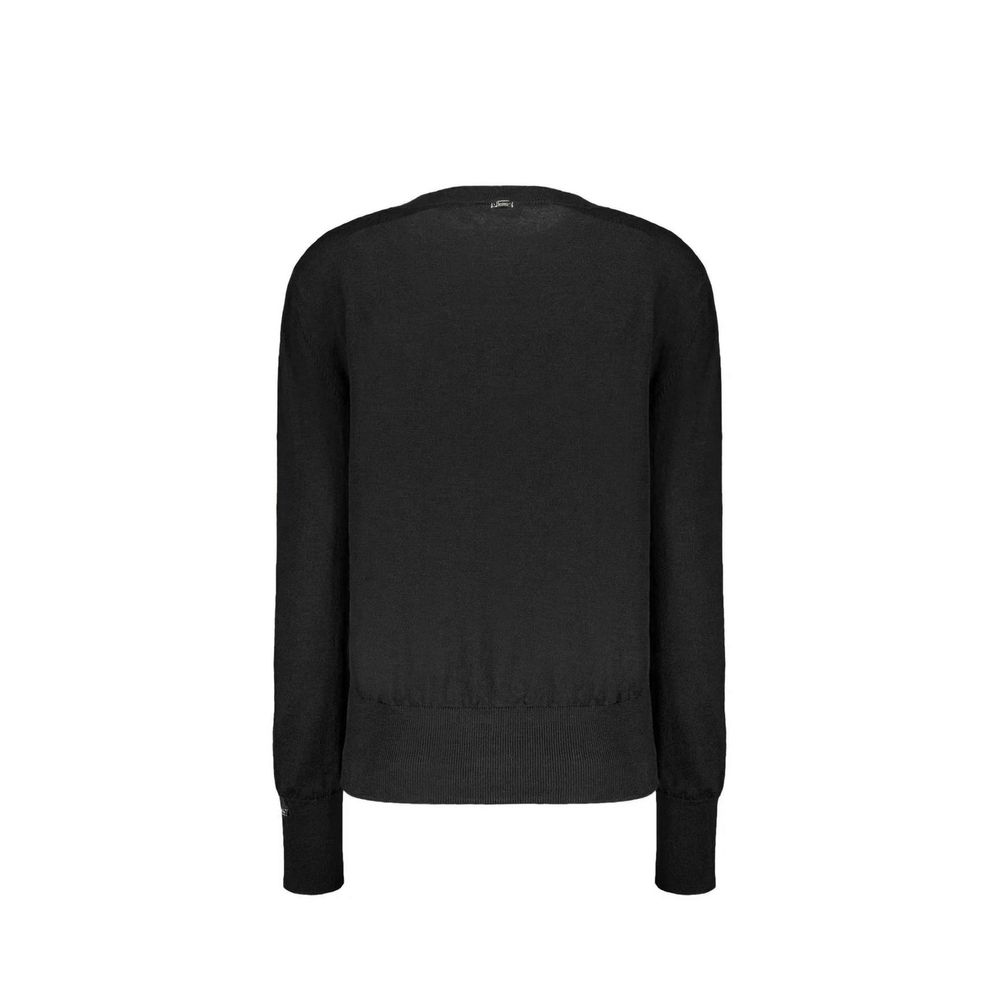 Black Virgin Wool Sweatshirt