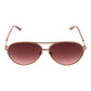 Rose Gold Metal Sunglasses