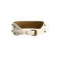 White Genuine Leather Women Belt