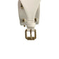 White Genuine Leather Women Belt