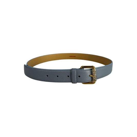Blue Leather Women Belt