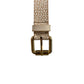 Beige Polyvinyl Women's Belt