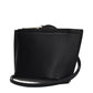 Black Leather Clutch Bag