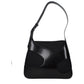 Black Fabric Shoulder Bag