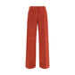 Multicolor Cotton Casual Pants