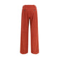 Multicolor Cotton Casual Pants