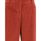 Multicolor Cotton Casual Pants
