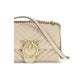 Beige Calf Leather Bos Taurus Shoulder Bag