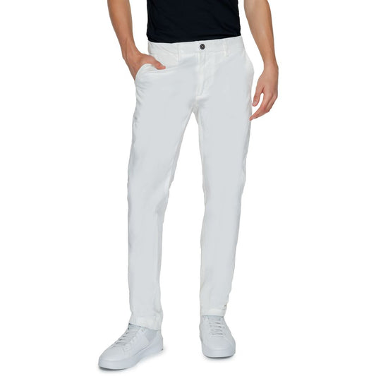 White Cotton Chino Pants
