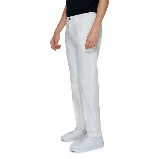 White Cotton Chino Pants