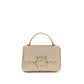 Beige Calf Leather Bos Taurus Handbag