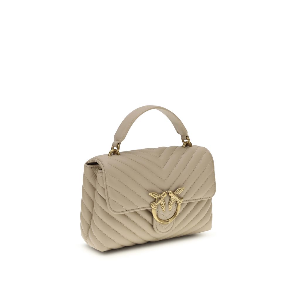 Beige Calf Leather Bos Taurus Handbag