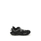 Black Polyethylene Athletic Sneakers