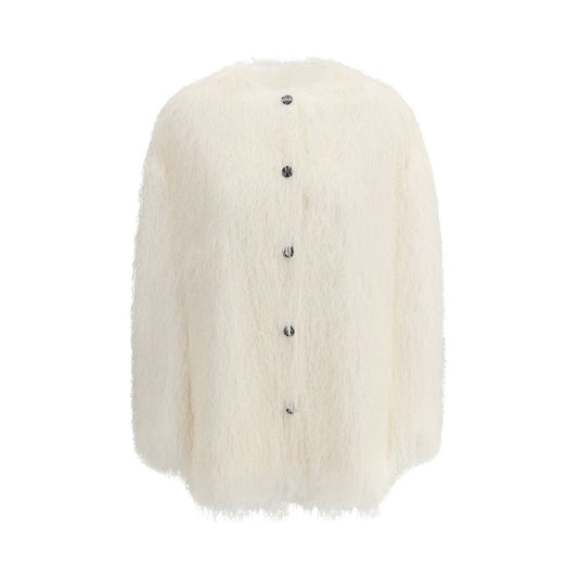 White Polyester Coat