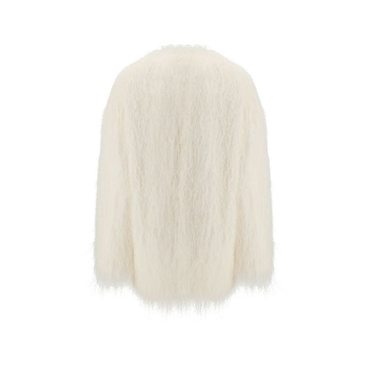 White Polyester Coat